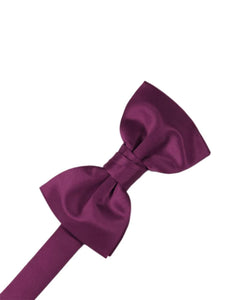 Cardi Sangria Luxury Satin Bow Tie
