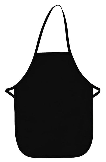 Cardi / DayStar Black Kid's XL Bib Apron (No Pockets)