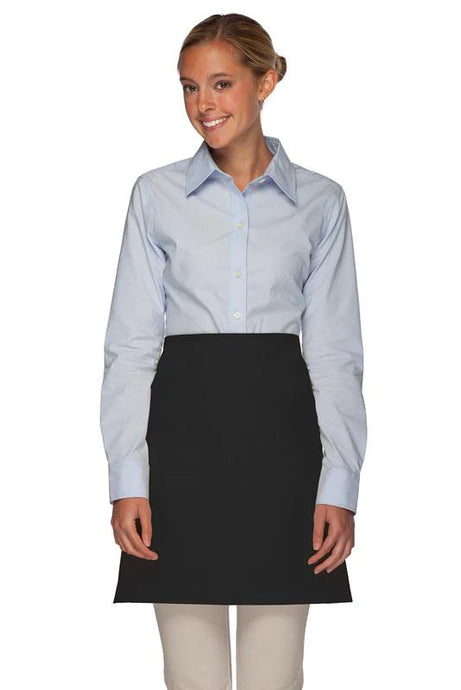 Cardi / DayStar Black Half Bistro Apron (No Pockets)