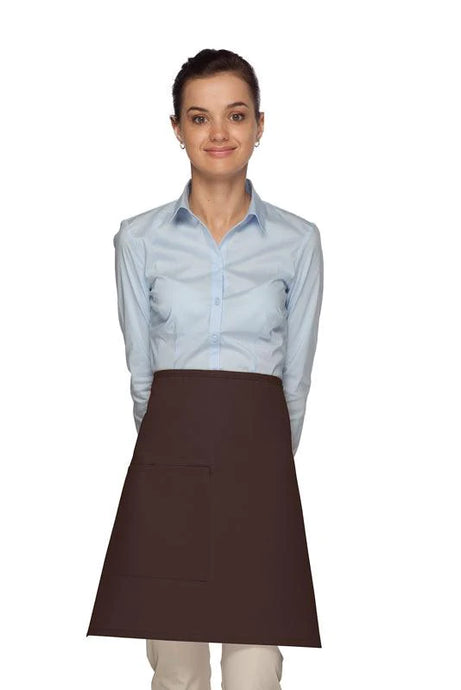 Cardi / DayStar Brown Half Bistro Apron (1 Pocket)