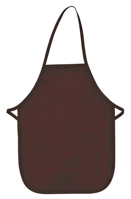 Cardi / DayStar Brown Kid's XL Bib Apron (No Pockets)