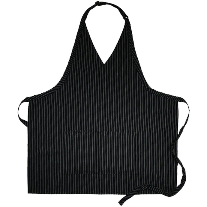 Cardi / DayStar Pinstripe V-Neck Tuxedo Adjustable Apron (2 Pockets)