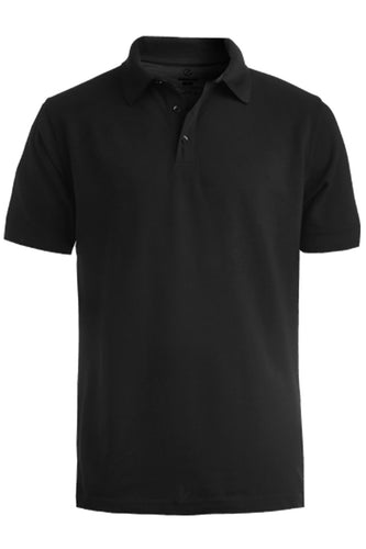 Edwards Men's Pique Polo - Black