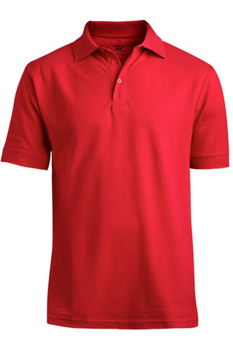 Edwards Men's Pique Polo - Red