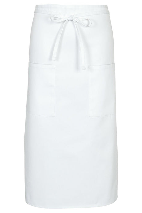 Fame White Bistro Apron (2 Pockets)