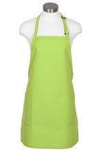 Load image into Gallery viewer, Fame Lime Bib Adjustable Apron (2-Patch Pockets)