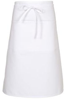 Fame White Bistro Apron (2 Patch Pockets)