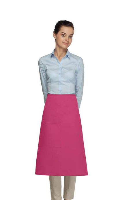 Cardi / DayStar Hot Pink 3/4 Bistro Apron (1 Pocket)