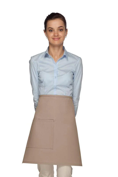 Cardi / DayStar Khaki Half Bistro Apron (1 Pocket)