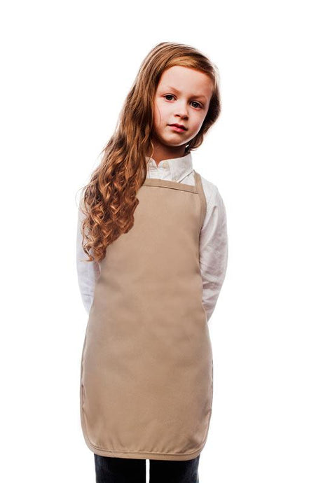 Cardi / DayStar Khaki Kid's Bib Apron (No Pockets)