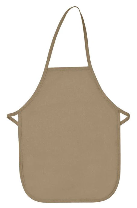 Cardi / DayStar Khaki Kid's XL Bib Apron (No Pockets)