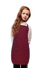 Load image into Gallery viewer, Cardi / DayStar Maroon Kid&#39;s Bib Apron (No Pockets)