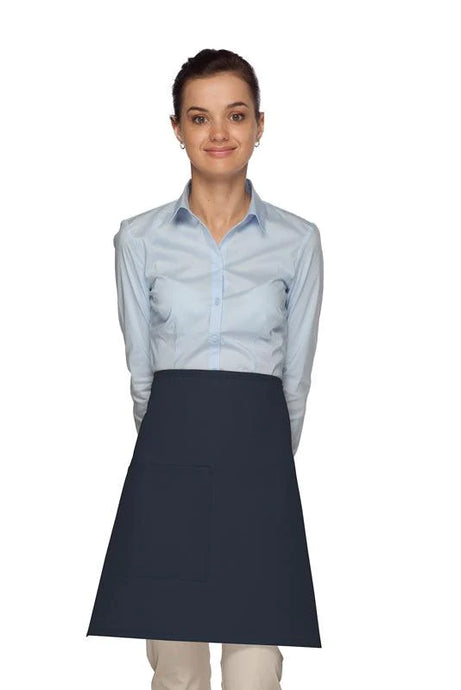 Cardi / DayStar Navy Half Bistro Apron (1 Pocket)