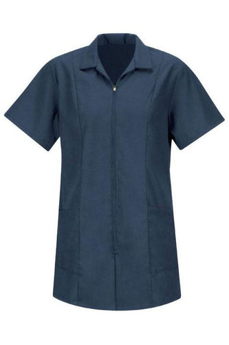 Red Kap Navy Women's Zip-Front Smock