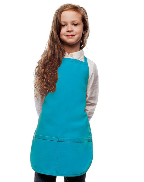 Cardi / DayStar Turquoise Kid's Bib Apron (2 Pockets)