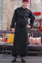 Load image into Gallery viewer, Uncommon Threads Black 4-Way Long Apron (No Pockets)