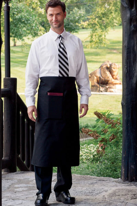 Uncommon Threads Black Reversible Full Bistro Apron (1 Pocket)